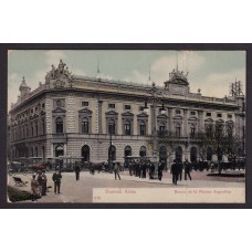 CIUDAD DE BUENOS AIRES TRANVIAS BANCO NACION ANTIGUA TARJETA POSTAL